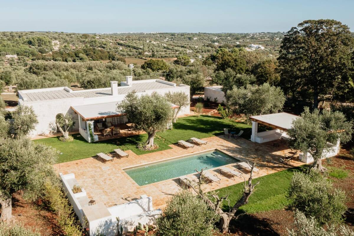 Villa aerial view